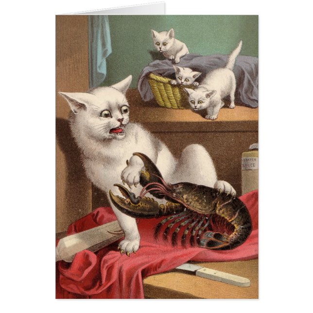 Cartão vazio - lagosta chocante! (Frente)