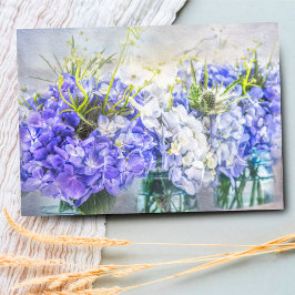 Cartão Vazio Mason Jars Roxo de Verão