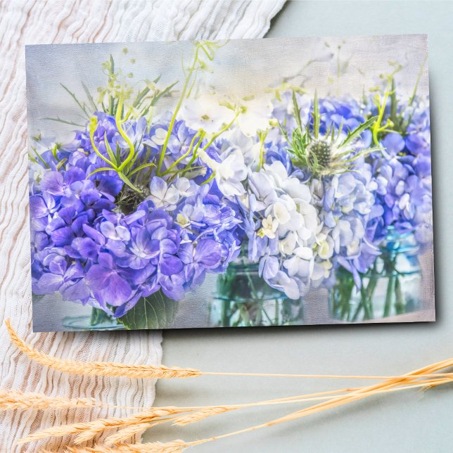 Cartão Vazio Mason Jars Roxo de Verão (Perfect for heartfelt messages, birthdays, and thank you notes alike.)