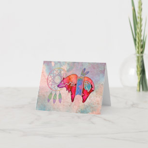 Cartão Vazio Notecard do urso do espírito