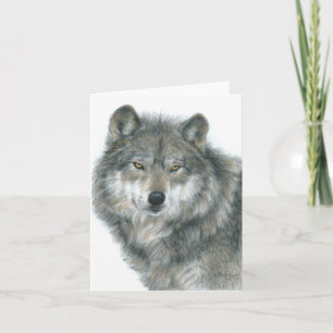 Cartão Vazio Notecard "Olhos Assombrados" Arte Original