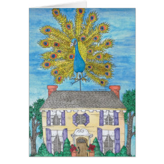 Cartão VAZIO - pavão