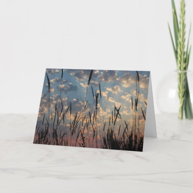 Cartão vazio - por do sol da ilha de Vancôver (Frente)