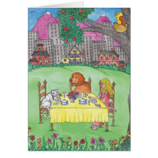 Cartão VAZIO - tea party