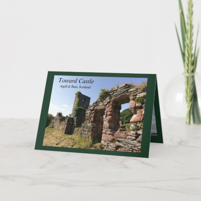 Cartão Vazio Toward Castle Scotland (Frente)