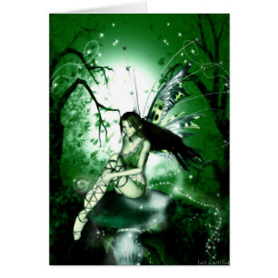 Cartão vazio verde de FairyMagic