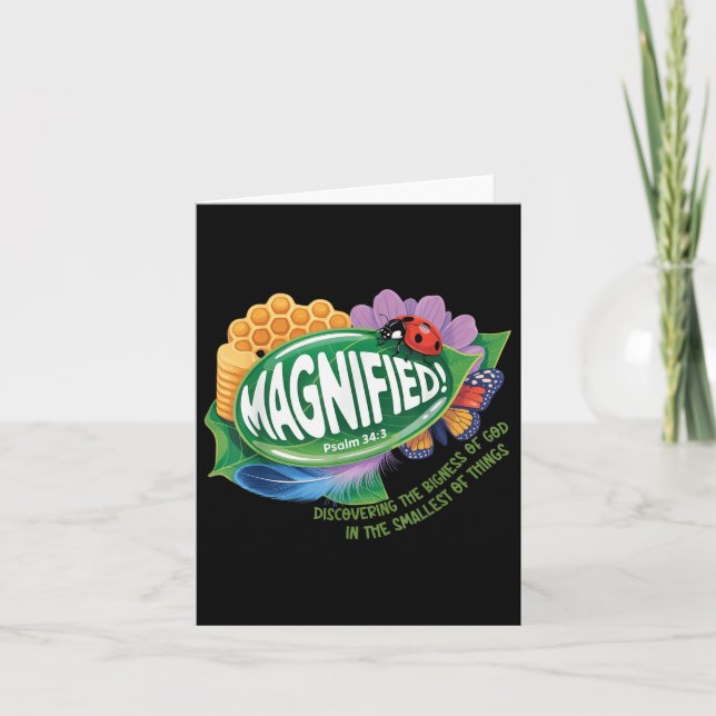 Cartão Vbs 2025 Menores Insetos Magníficos Adventure Vbs (Frente)