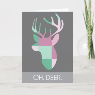 Cartão veado. notecard personalizado