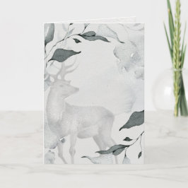 Cartão Veado Pacífico Rustic Watercolor