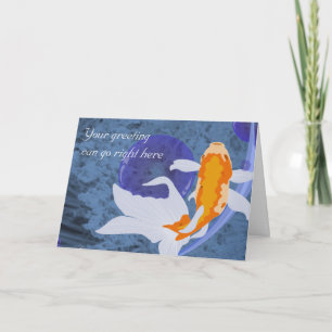 Cartão Vector Goldfish Greeting Card