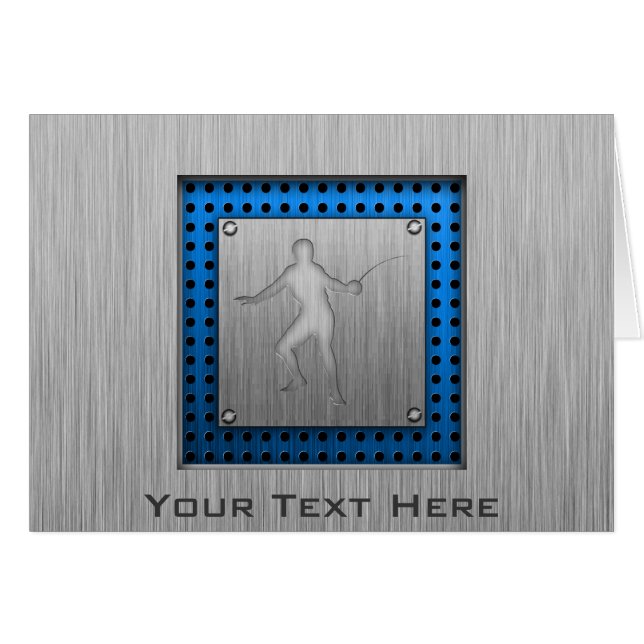 Cartão Vedação com metal escovado (Frente Horizontal)