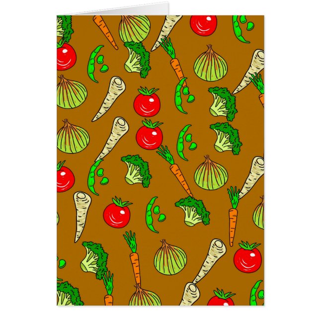 Cartão Veg Wallpaper (Frente)