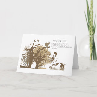 Cartão Vegan - citações de Tolstoy