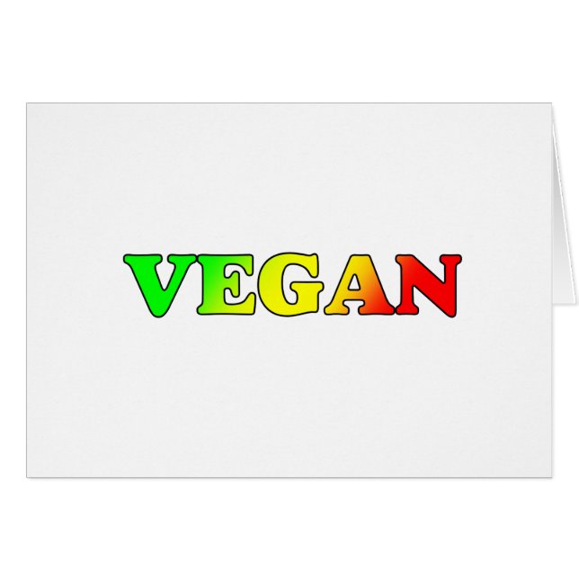 Cartão Vegan Rasta (Frente Horizontal)