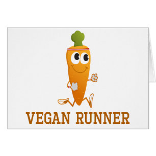 Cartão Vegan Runner Carrot