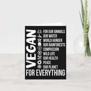 Cartão Vegano Para Tudo Dia da Terra Salve o Planeta Vege