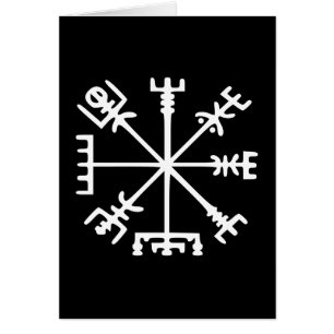 Cartão Vegvísir (compasso de Viking)