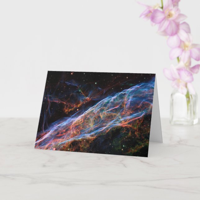 Cartão Veil Nebula Supernova Mantém Telescópio Hubble (Orquídea)