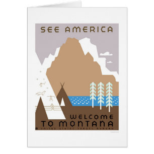 Cartão Veja Montana & América WPA 1938