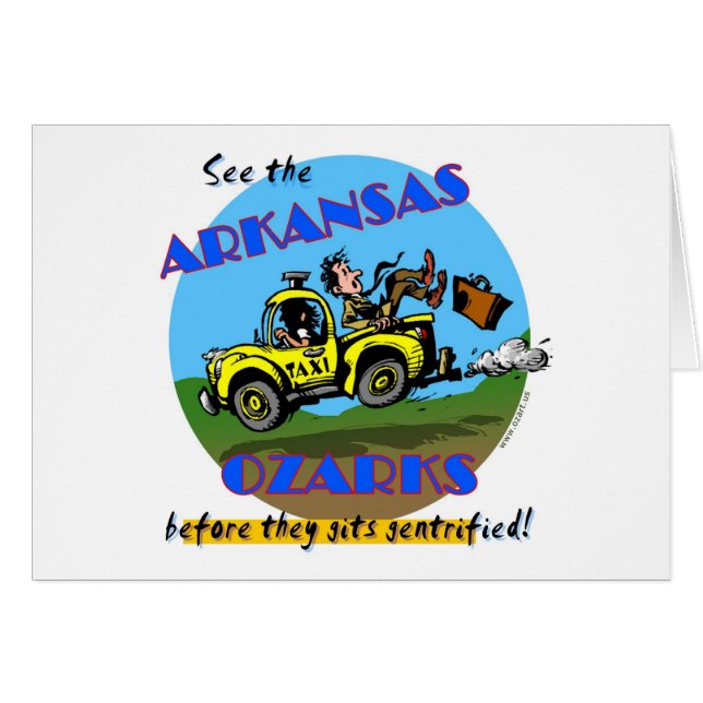 Cartão Veja o Arkansas Ozarks (Frente Horizontal)