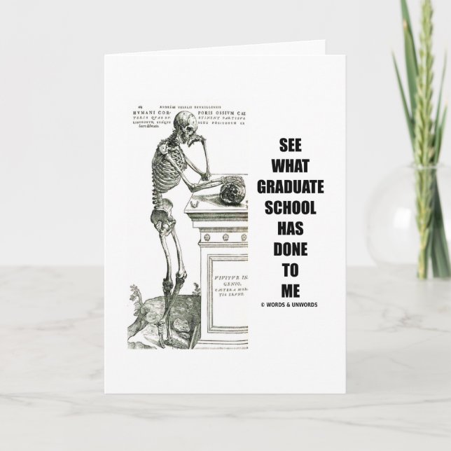 Cartão Veja O Que A Escola De Formandos Fez Comigo (Esque (Frente)
