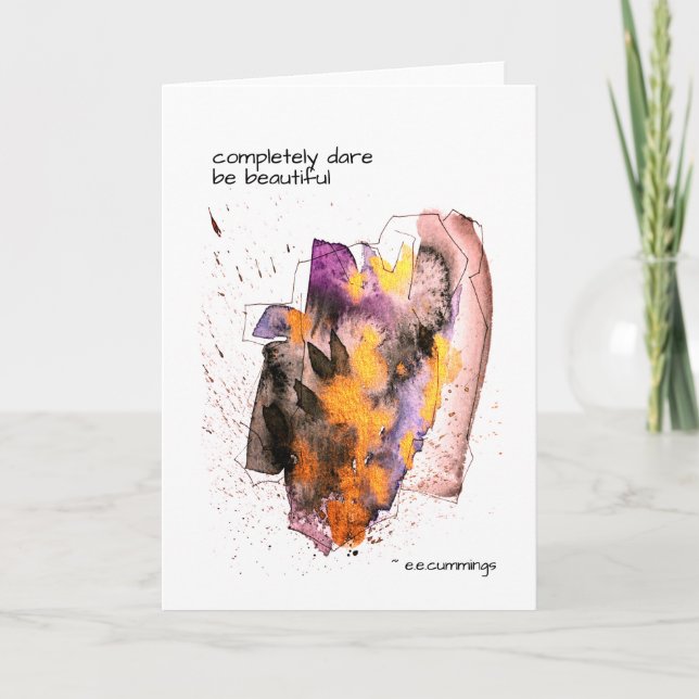 Cartão Veja os cumes completamente ousados com a Vazio de (Frente)