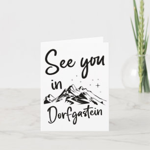 Cartão Vejo Você Em Dorfgastein Sheimerburger Land Áustri