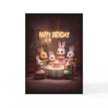 Vela de Bolo de Aniversário do Coelhinho Bebê Cele