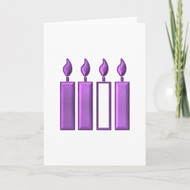 Cartão Velas de Adatação em Coroa "3-D" (Frente)
