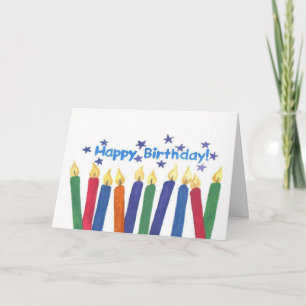 Cartão Velas de Aniversário
