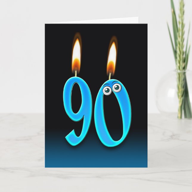 Cartão Velas de Aniversário 90 (Frente)