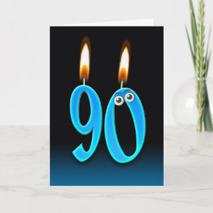 Cartão Velas de Aniversário 90