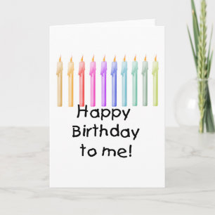 Cartão Velas Feliz Aniversário