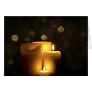 Cartão Velas Votivas Decorativas