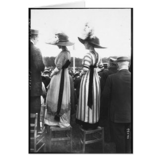 Cartão Velha moda de colheita francesa