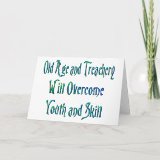 Cartão Velhice e traição