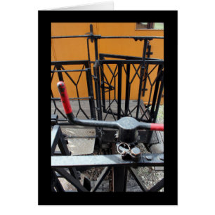 Cartão Velho comboio a vapor Le Mastrou Wagon Crank