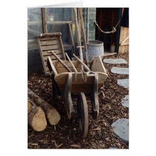 Cartão velho do carrinho de mão 1940