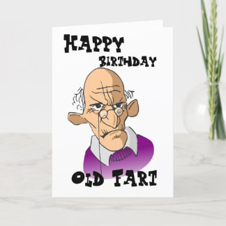 Cartão Velho Engraçado - Feliz Aniversário do Velho Dia