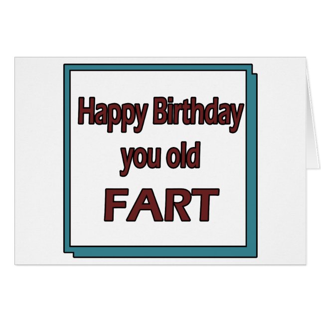 Cartão Velho Fart (Frente Horizontal)