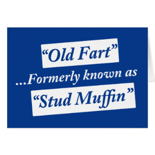Cartão Velho Fart sabido anteriormente como o muffin do