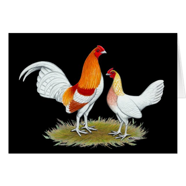 Cartão Velho Jogo Inglês Bantam: Estilo Vermelho (Frente horizontal)
