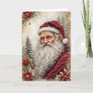 Cartão Velho Natal do Pai Natal