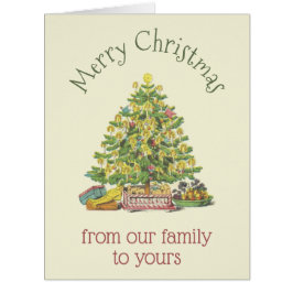 Cartão Velho Natal Moçado