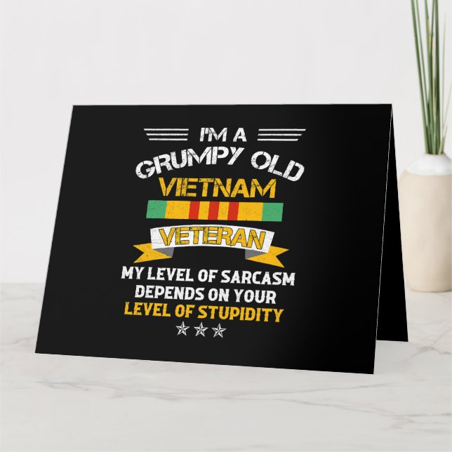 Cartão Velho Velho Vietnã Grumpy 211 (Frente)