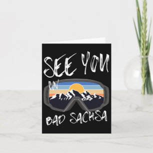 Cartão Vemo-Nos Em Bad Sachsa Alemanha Vacante Esqui 1