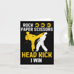 Cartão Vencedor da Tesoura de Papel Rock - Taekwondo Kara