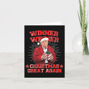 Cartão Vencedor do Excelente de Natal novamente Trump Eng
