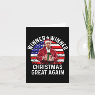 Cartão Vencedor do Excelente de Natal novamente Trump Eng