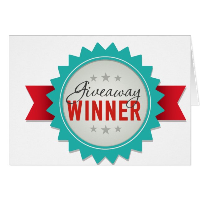 Cartão Vencedor do Giveaway (Frente Horizontal)